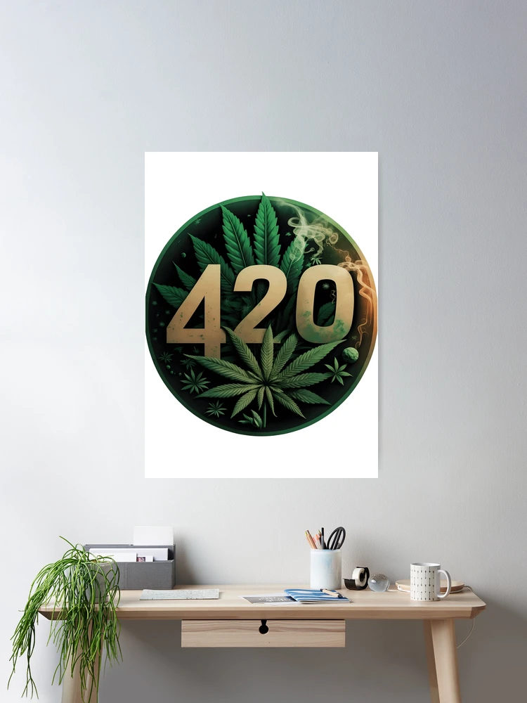 額縁 HAZE ORIGINAL LOGO POSTER letter-green-initial-p-
