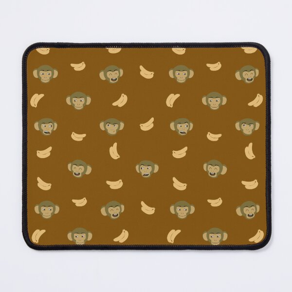 Item preview, Funny monkeys with bananas on a brown background designed and sold by LianaTomson.
