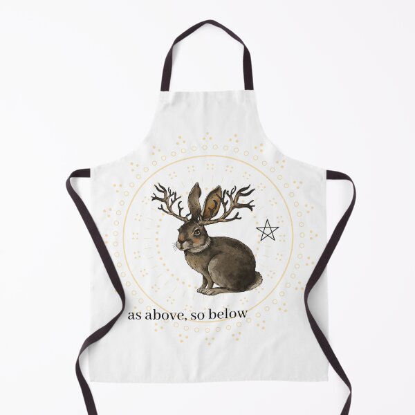 Item preview, As Above So Below Magical Cottagecore Hare designed and sold by WrenCemetery.