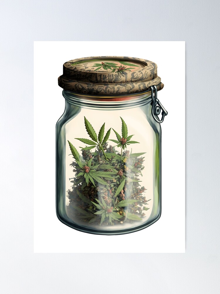 Glass Nug Jars Branded with Your Logo - Custom 420 Promo Item