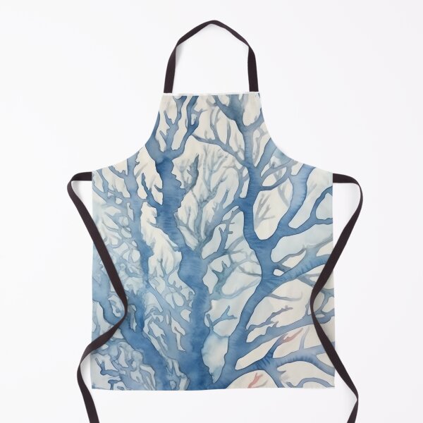 Item preview, Blue Marine Coral in Captivating Watercolor designed and sold by Bebichic.