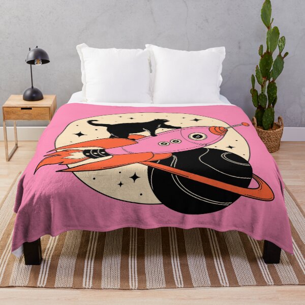 Item preview, Space Walker Black Cat in pink designed and sold by charcoalcatco.