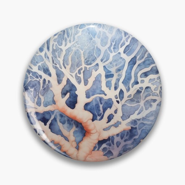 Item preview, Coral Symphony Watercolor in Red and Blue designed and sold by Bebichic.