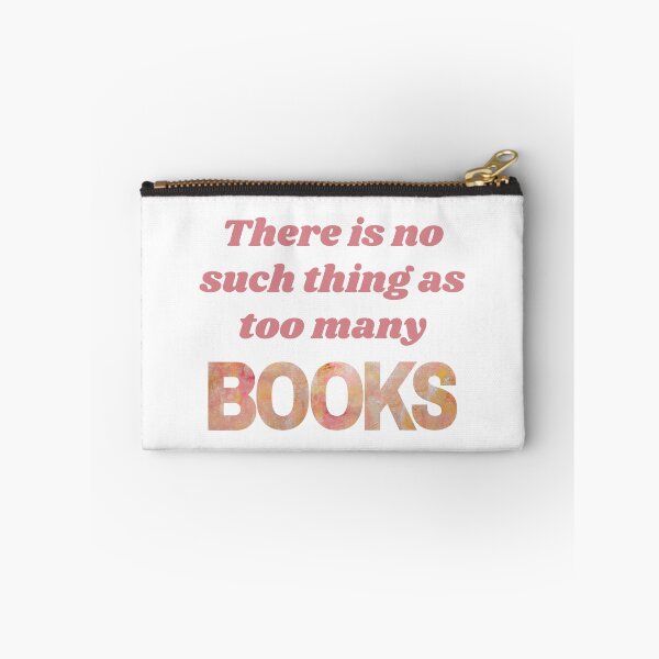 Item preview, There is no such thing as too many books pink  designed and sold by marianarussoart.