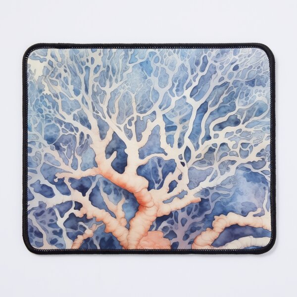 Item preview, Coral Symphony Watercolor in Red and Blue designed and sold by Bebichic.