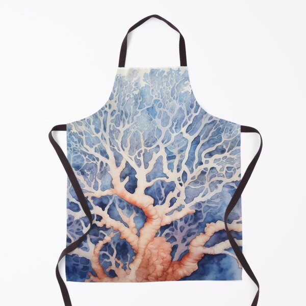 Item preview, Coral Symphony Watercolor in Red and Blue designed and sold by Bebichic.