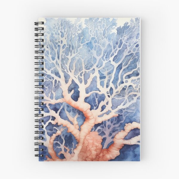 Item preview, Coral Symphony Watercolor in Red and Blue designed and sold by Bebichic.