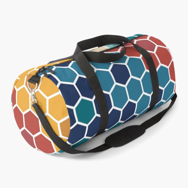 Item preview, Colorful Retro Floral Mosaic Hexagon Pattern designed and sold by idovedesign.