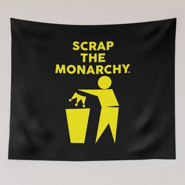 Item preview, Scrap the Monarchy yellow large print designed and sold by HETCH.