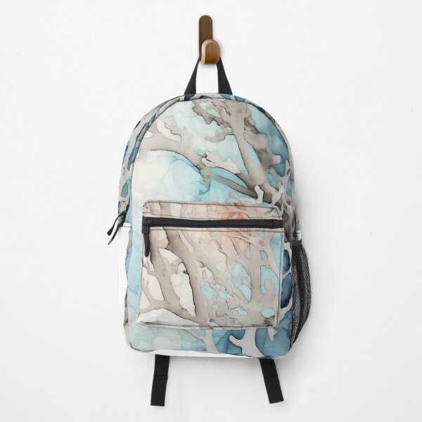 Item preview, Coral Symphony Watercolor in Light Grey and Blue designed and sold by Bebichic.