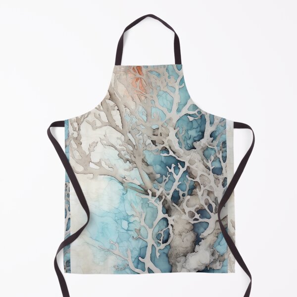 Item preview, Coral Symphony Watercolor in Light Grey and Blue designed and sold by Bebichic.
