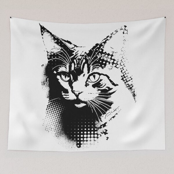 Item preview, Cute Grungy Cat designed and sold by VonKalt.