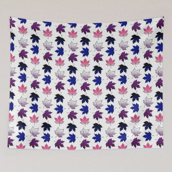 Item preview, Falling Maple Leaves Made From the Gender Fluid Pride Flag - Diversity and Inclusion designed and sold by GVRDesign.