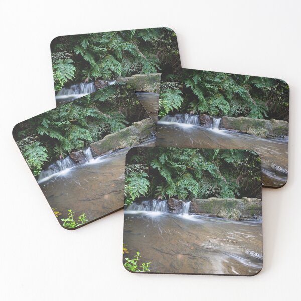 Item preview, Australian Rainforest peaceful cascading waterfall with ferns designed and sold by visualsensation.