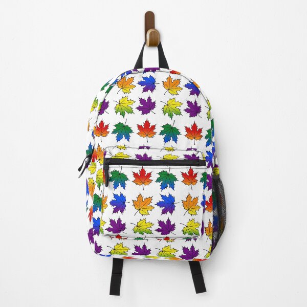 Item preview, Falling Maple Leaves Made From the Traditional LGBTQ Pride Flag - Diversity and Inclusion designed and sold by GVRDesign.