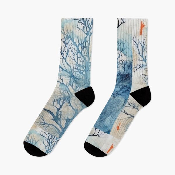 Item preview, Coral Symphony Watercolor in Blue II designed and sold by Bebichic.