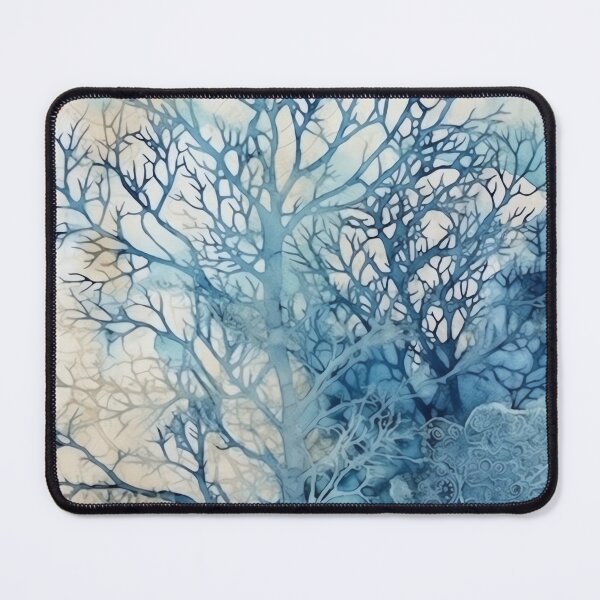 Item preview, Coral Symphony Watercolor in Blue II designed and sold by Bebichic.
