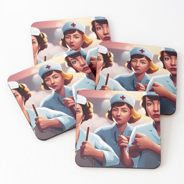 Item preview, Protesting nurses designed and sold by Colin Bentham.