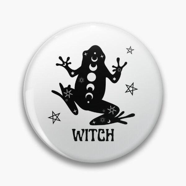 Item preview, Black Celestial Frog Witch designed and sold by WrenCemetery.