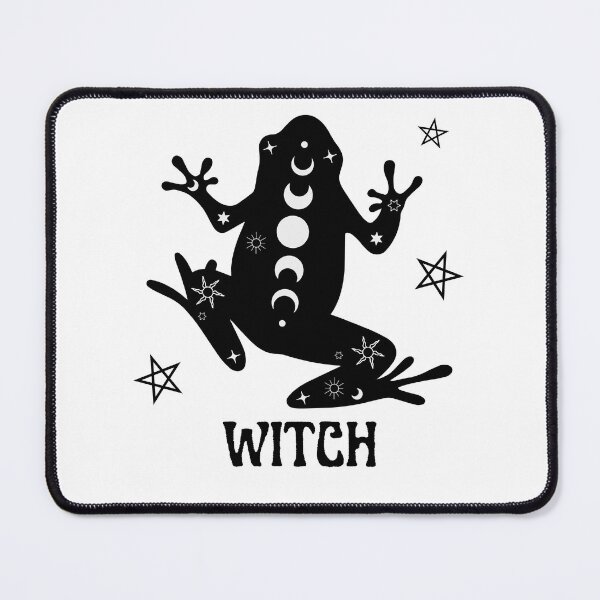 Item preview, Black Celestial Frog Witch designed and sold by WrenCemetery.