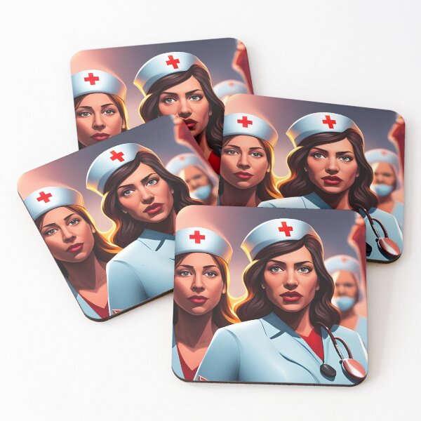 Item preview, Protesting nurses designed and sold by Colin Bentham.