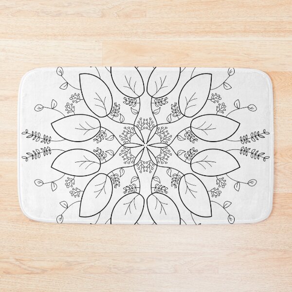 Item preview, Circular pattern in form of mandala with flower for decoration. Decorative ornament in ethnic oriental style. Outline doodle hand draw vector illustration. designed and sold by Minimalist Quotes and Sayings.
