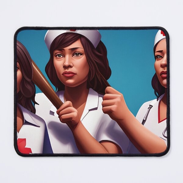 Item preview, Protesting nurses designed and sold by Colin Bentham.