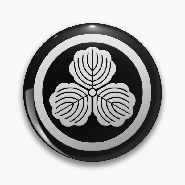 Item preview, Silver Maruni Mitsu Kashiwa Kamon designed and sold by Takeda-art.