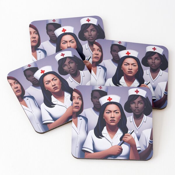 Item preview, Protesting nurses designed and sold by Colin Bentham.