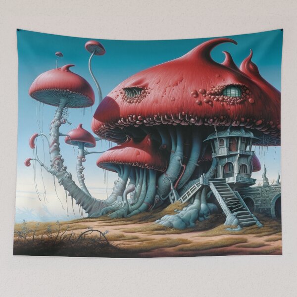 Item preview, Mushroom Castle | Mushroom Core | Prompt Art | AI Gen designed and sold by EtherealDreamin.