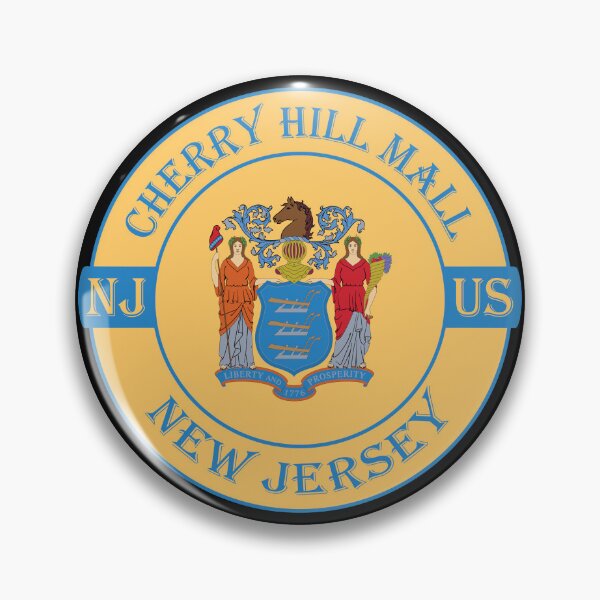Item preview, Cherry Hill Mall New Jersey Flag USA Seal Stamp Badge Travel Souvenir designed and sold by TeeHome.