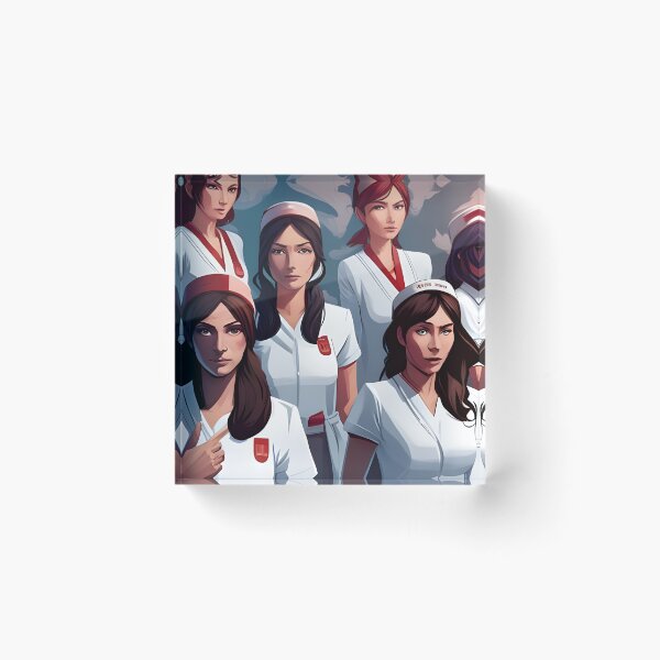 Item preview, Protesting nurses designed and sold by Colin Bentham.