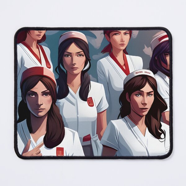 Item preview, Protesting nurses designed and sold by Colin Bentham.
