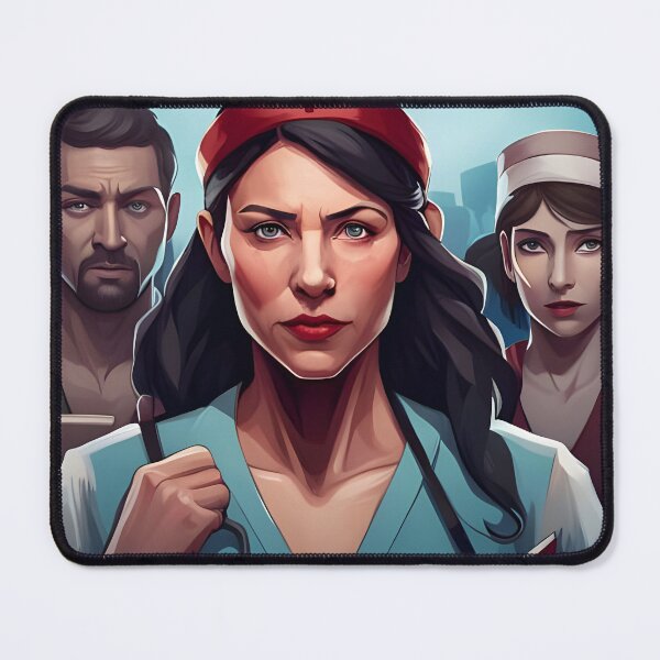 Item preview, Protesting nurses designed and sold by Colin Bentham.