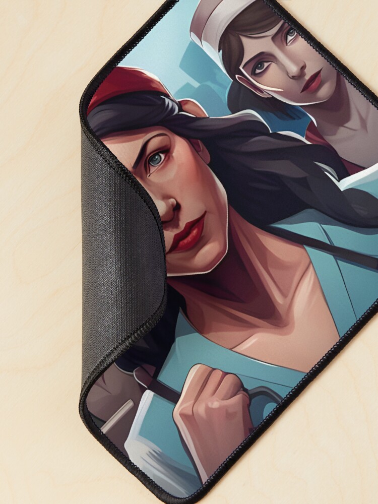 Thumbnail 2 of 5, Mouse Pad, Protesting nurses designed and sold by Colin-Bentham.