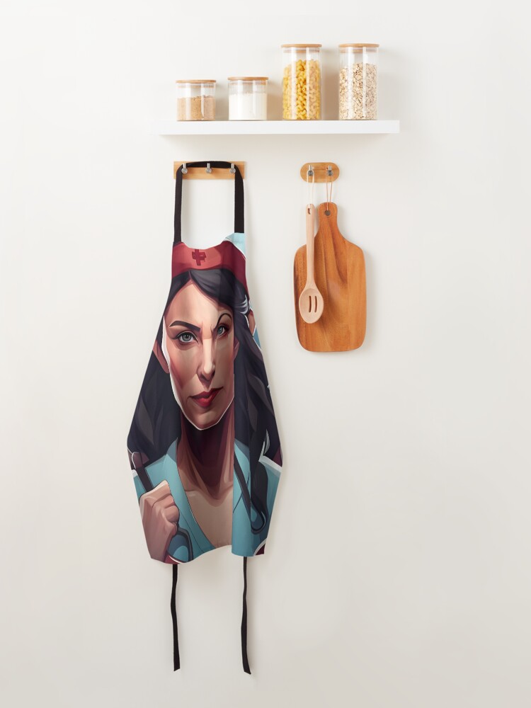Thumbnail 4 of 6, Apron, Protesting nurses designed and sold by Colin-Bentham.