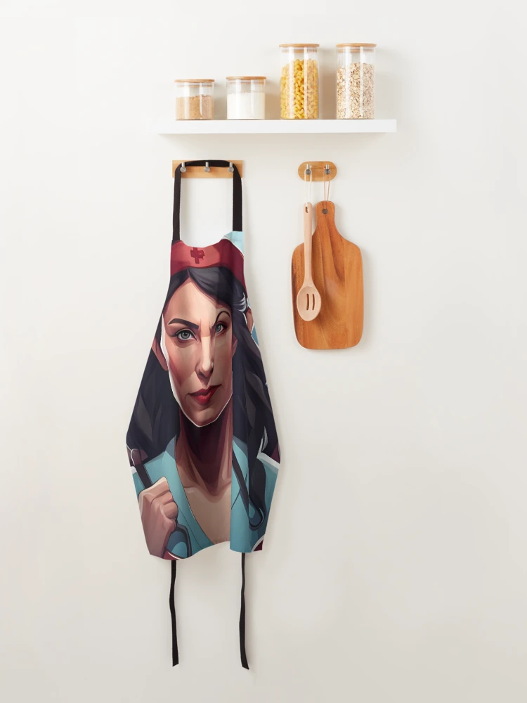 Thumbnail 4 of 6, Apron, Protesting nurses designed and sold by Colin Bentham.