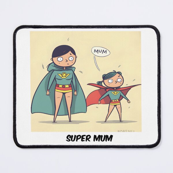 Item preview, super mom art designed and sold by Sticker-by-Mia.
