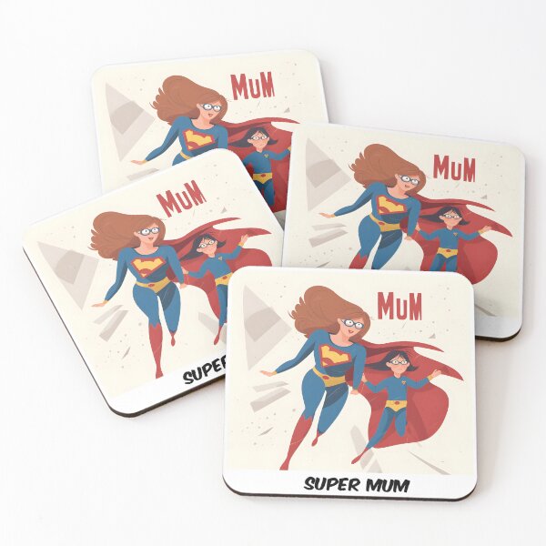 Item preview, Retro super mom art designed and sold by Sticker-by-Mia.