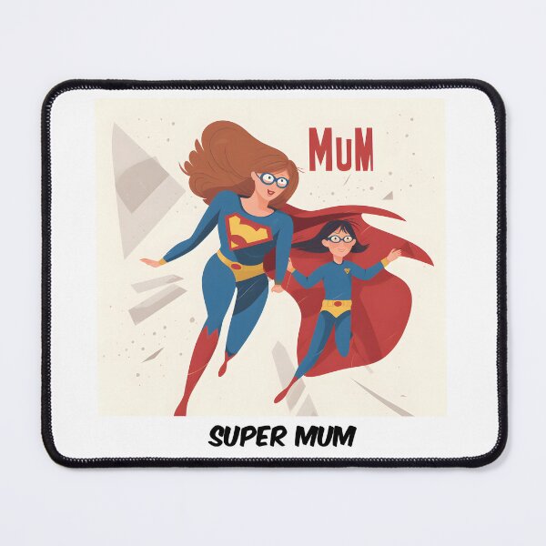 Item preview, Retro super mom art designed and sold by Sticker-by-Mia.