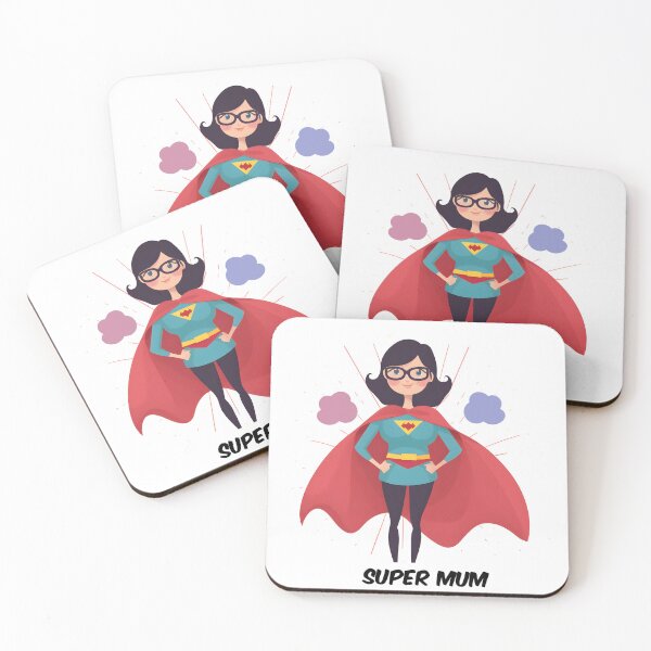 Item preview, Mother's Day gift super mom art designed and sold by Sticker-by-Mia.