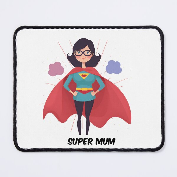 Item preview, Mother's Day gift super mom art designed and sold by Sticker-by-Mia.