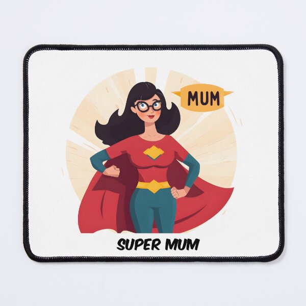 Item preview, Fun and vibrant super mom cartoon designed and sold by Sticker-by-Mia.