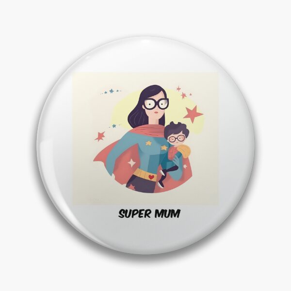 Item preview, mom's superpowers fun comic designed and sold by Sticker-by-Mia.