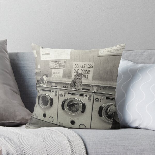 Item preview, Lady & Cats in Launderette designed and sold by Flo Smith.