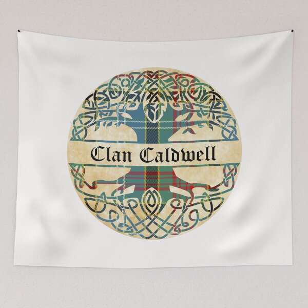 Artikelvorschau, Caldwell Tree of Life Clan schottischer Nachname Tartan entworfen und verkauft von BagTown Clans.