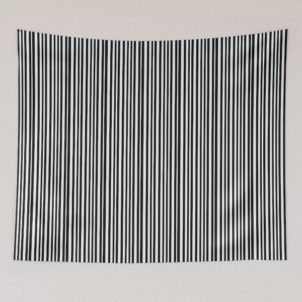 Item preview, Irregular Black and White Stripe Pattern designed and sold by PatternPatty.