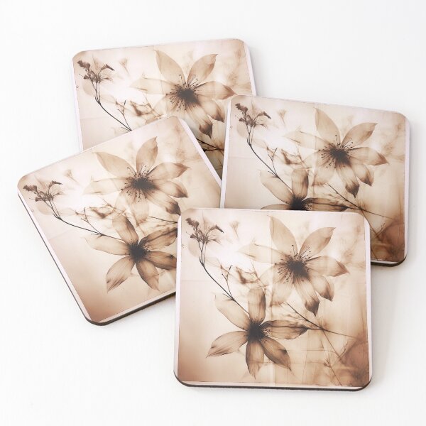 Item preview, Floral photogram colour designed and sold by EmilyDayDreams.