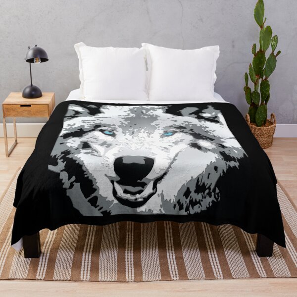 Item preview, Copy of Wolf with turquoise eyes designed and sold by WRECZ.
