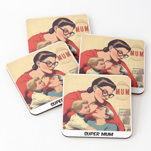 Item preview, Retro fun super mom comic  designed and sold by Sticker-by-Mia.